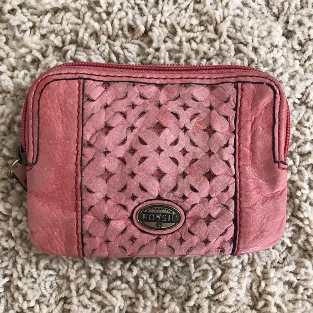 Fossil pink wallet